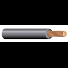 Thermoplastic Heat and Water Resistant (THW) Wire, 10 AWG, Black, Solid, Copper Conductor, 2500 Foot Reel