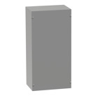 Screw-Cover Enclosure Type 1 no Knockouts, 6x6x4, Gray, Steel