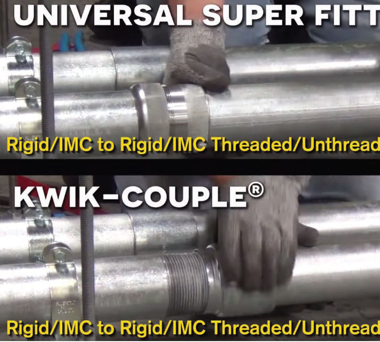 Allied Universal Fittings Side by Side Speed Test