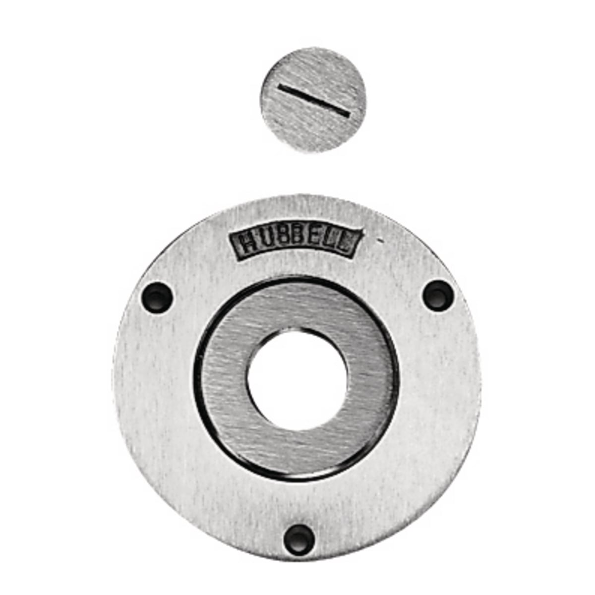 Flush Concrete Floor Box Crown Plug, "
