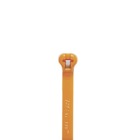 Cable Tie, Orange Polyamide (Nylon 6.6) for Temperatures up to 85 Degrees Celsius (185 F) for Indoor Applications, UL/EN/CSA62275 Type 2/21 Rated for AH-2 Plenum, Length of 92mm (3.6 Inches), Width of 2.3mm (0.09 Inches), Thickness of 1mm (0.04 Inch), Tensile Strength Rating of 80 Newtons (18 Pounds), Military Specified (MIL-SPEC MS3367-4-3)