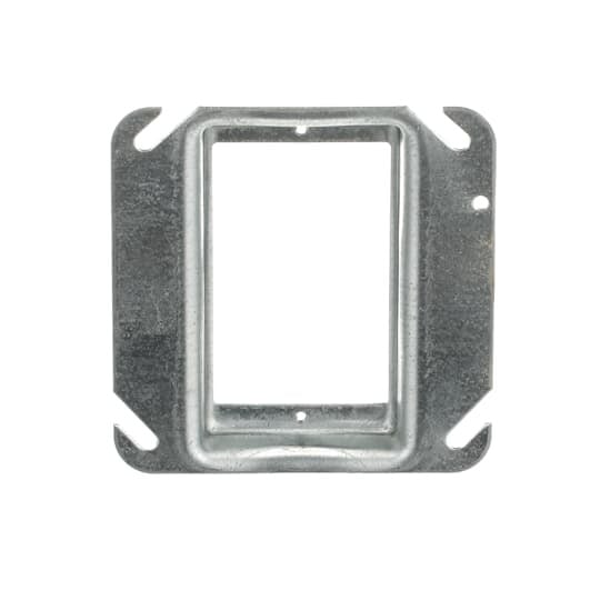 Single Gang Square-Cut Tile Wall Cover, 5.3 Cubic Inches, 4 Inch Square x 3/4 Inch Raised, Pre-Galvanized Steel
