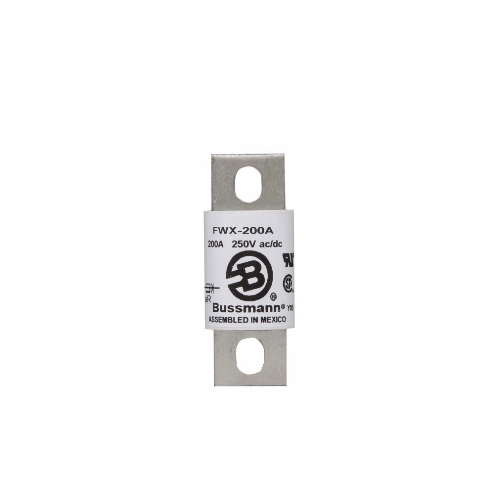 Eaton Bussmann series FWX high speed fuse, 600V, 80A RMS, 200 kAIC Vac, 50 kAIC at 250 Vdc, Non Indicating, High speed fuse, Blade end X blade end, Stud
