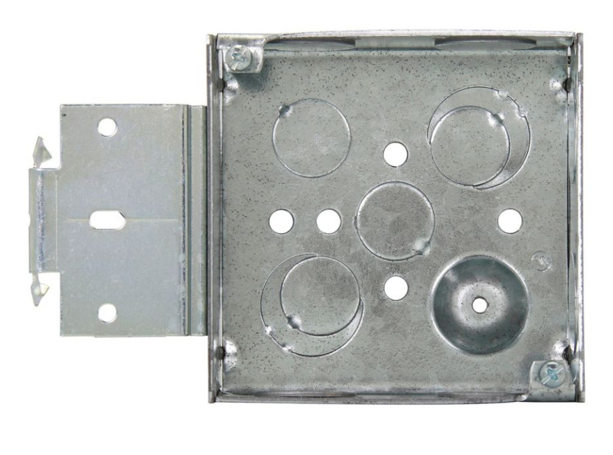 TP467MSB TP Welded Outlet Box, Steel, Wet: 22, Dry: 21 cu-in Capacity, (13) Knockouts, 4 in H x 4 in W x 1-1/2 in D