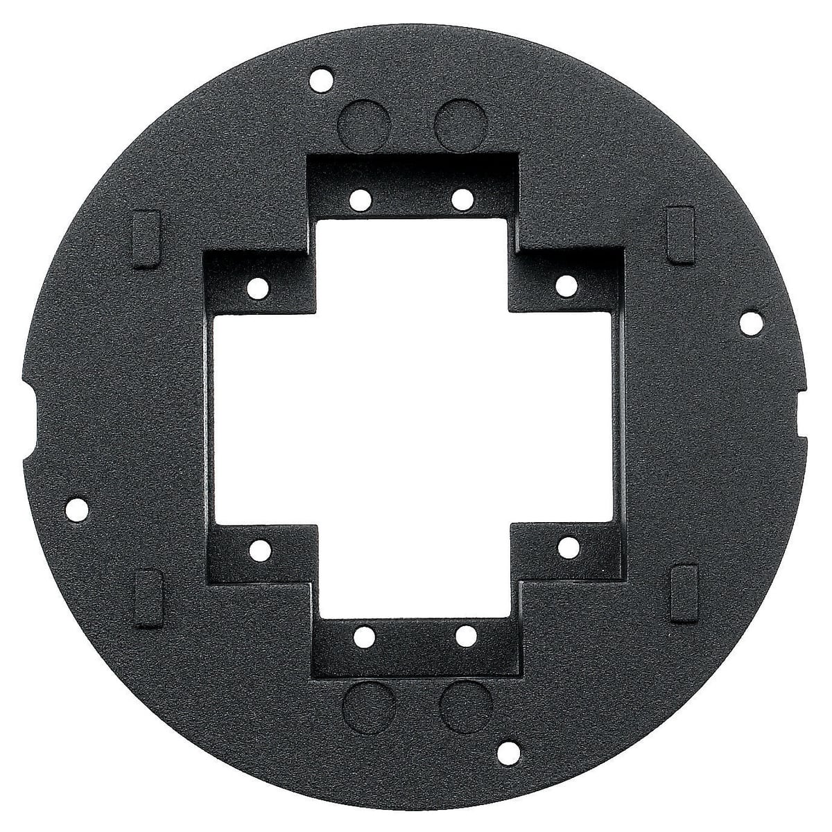 In-Floor Delivery Systems, SystemOne, Sub-Plate, Recessed Opening for (2) Extron Single MAAP and (2) Single AAP Series Adapter Plates or FSR IPS plates, Black
