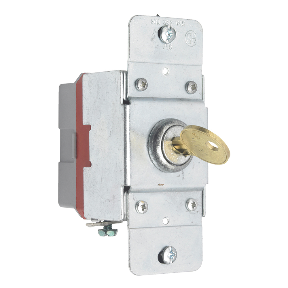 Canadian 1pole Key Lock Back and, Side Wire 20amp 347volt