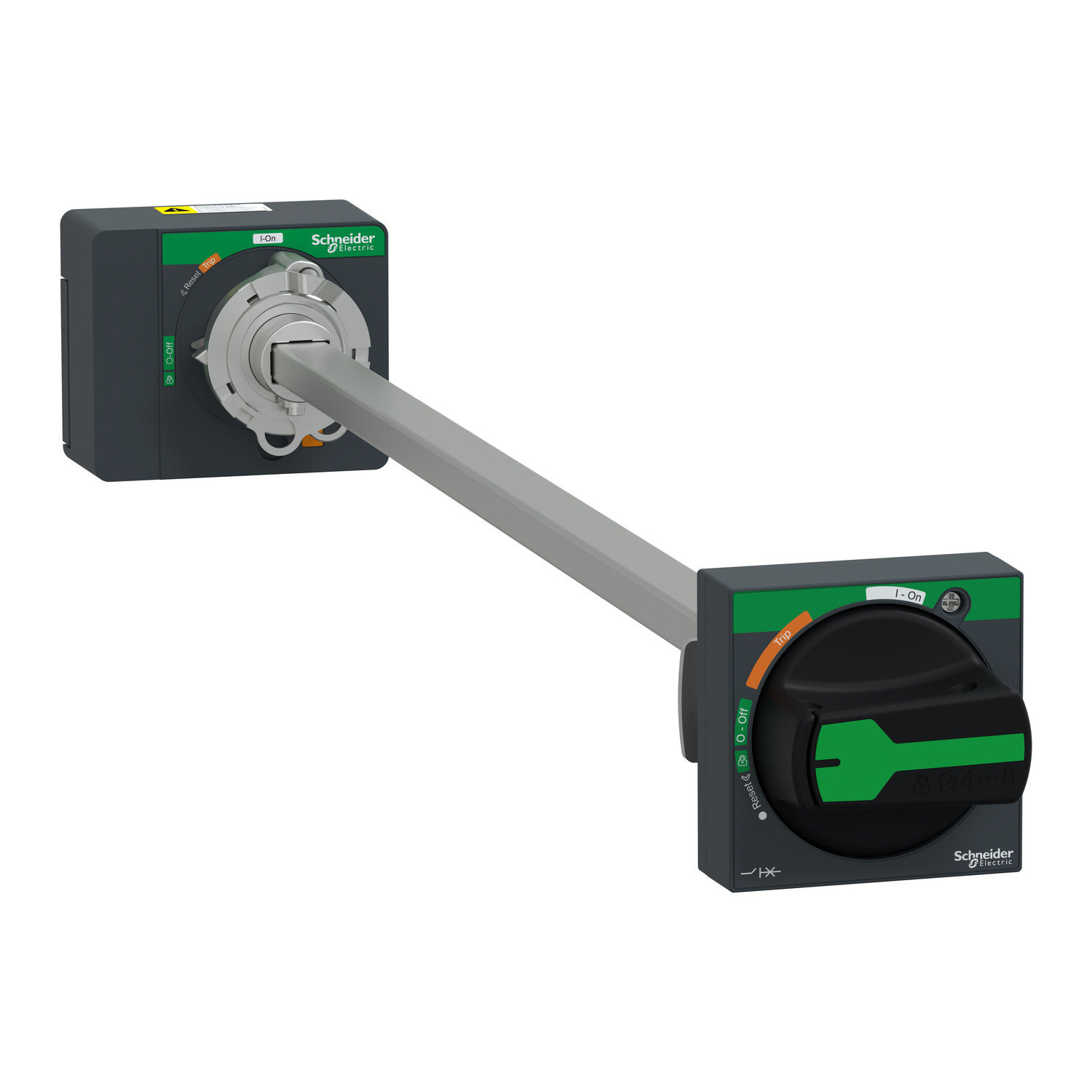 Extended rotary handle, ComPacT NSXm, black handle, shaft length 200mm to 600mm, IP54