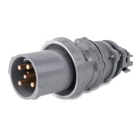 Male Plug, Voltage 3 Phase 208V, Amperage 60A, 3 Poles 4 Wire, with Screw Cap and 2 Control Contacts