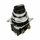 Eaton 10250T pushbutton, 30.5 mm, Heavy-Duty, Assembled Selector Switch, 10250T, 60? throw, NEMA 3, 3R, 4, 4X, 12, 13, Non-illuminated, Two-position, Knob, Black actuator, 1NO-1NC