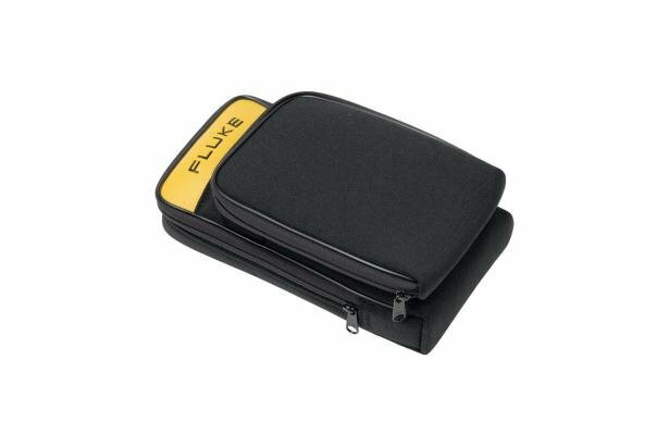 The Fluke 781 Soft Carrying Case is a durable, synthetic, woven fabric case protects and allows use of meter while in case.