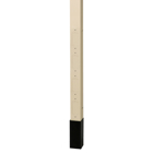 Aluminum Service Poles, Blank pole with Divider, 15' 2", Ivory