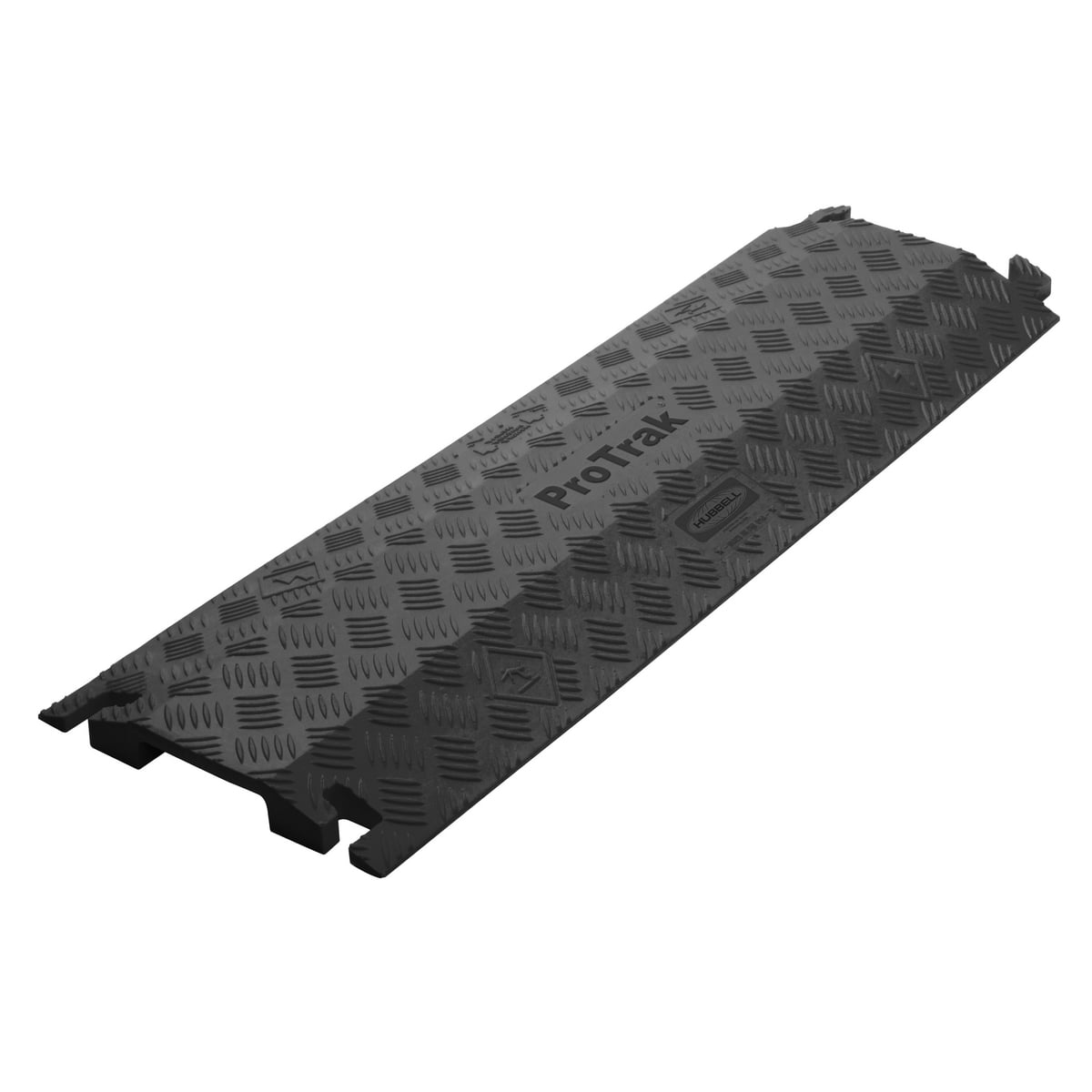 Wire and Cable Protection, ProTRAK, DropOver Version, 4.0" Wide Single Channel, 3' Length, Black