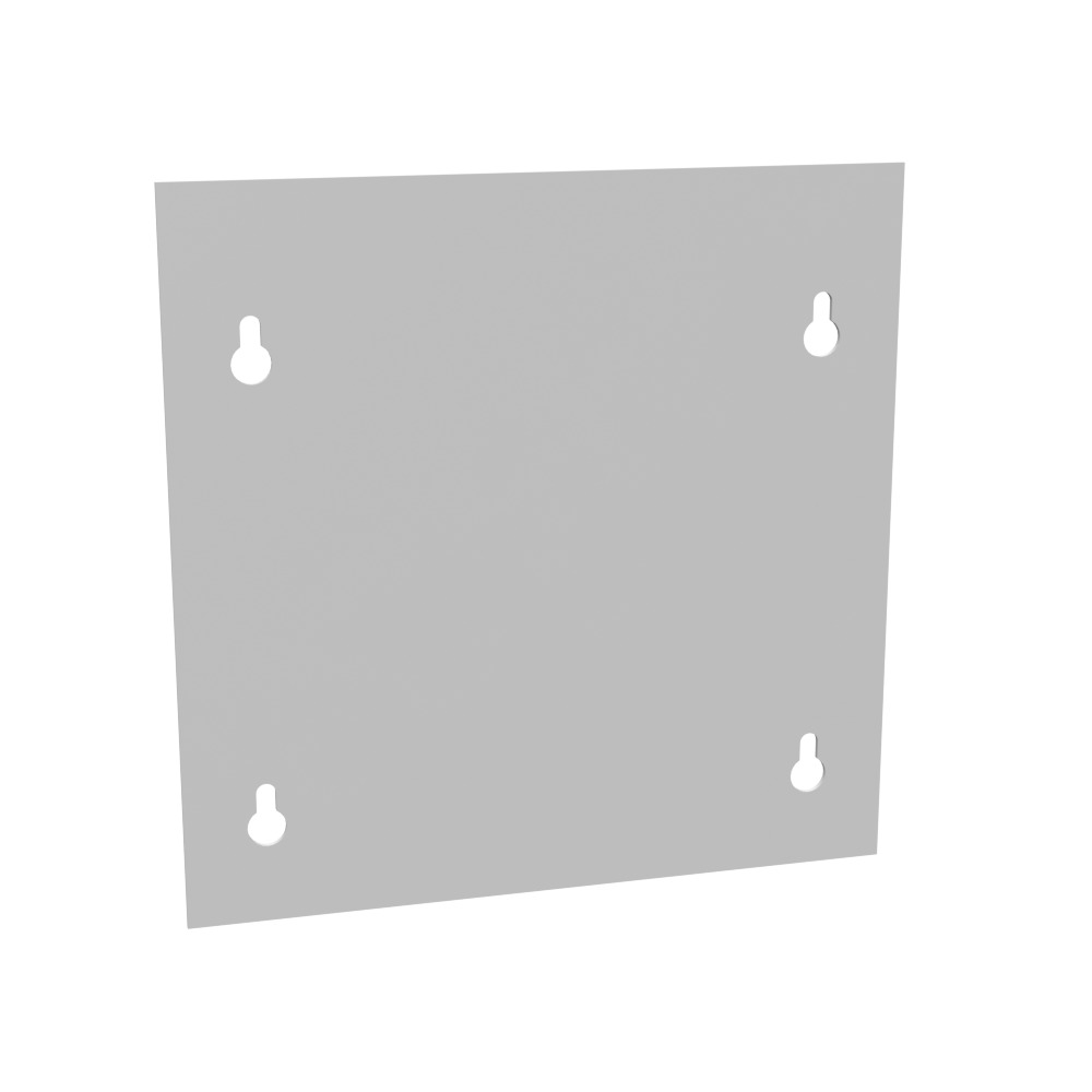 Blank Flush Cover Type 1 8x8 Screw Cover ANSI 61 Gray Steel Flange 3/4 Inch on All Sides