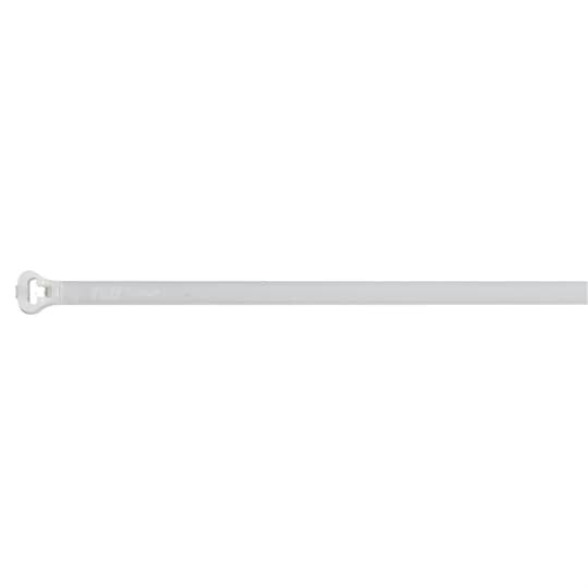Cable Tie, Natural Polyamide (Nylon 6.6) for Temperatures up to 85 Degrees Celsius (185 F) for Indoor Applications, UL/EN/CSA62275 Type 2/21S Rated for AH-2 Plenum and as a Flexible Cable and Conduit Support, Length of 224mm (8.8 Inches), Width of 6.9mm (0.27 Inch), Thickness of 1.5mm (0.06 Inches), Tensile Strength Rating of 534 Newtons (120 Pounds), Bulk Pack