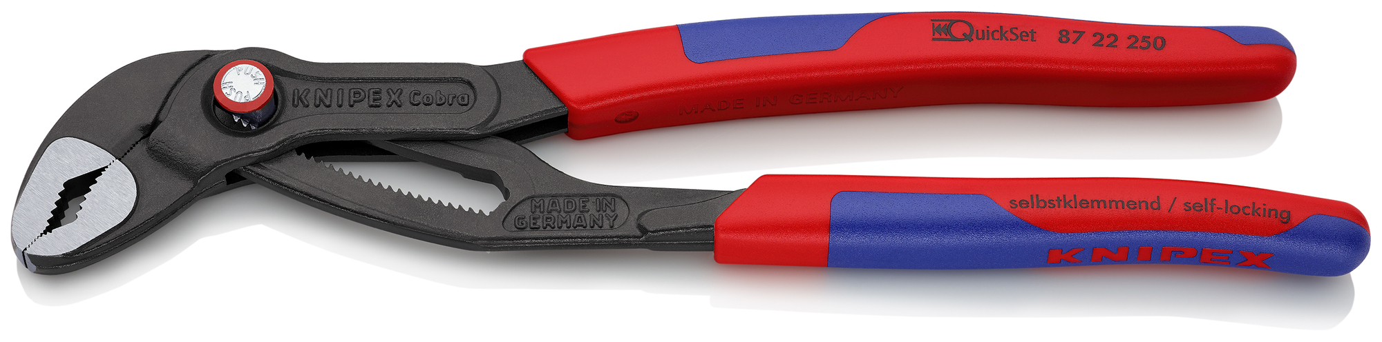Cobra QuickSet Water Pump Pliers, 10 in., Slim Multi-Component, Bulk