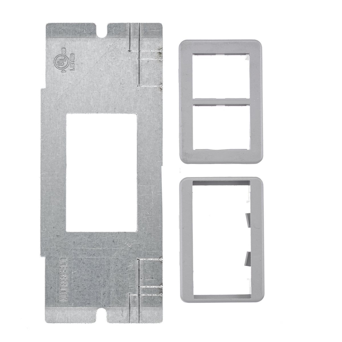 Concrete, Access, Wood Floorboxes, Recessed, 2, 4, & 6-Gang Series, Mounting Plate, 1-Gang, (1) Opening for TracJack or Series II