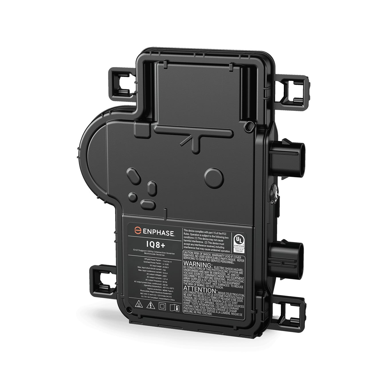 IQ8+ Microinverter, compatible with 72-cell PV modules