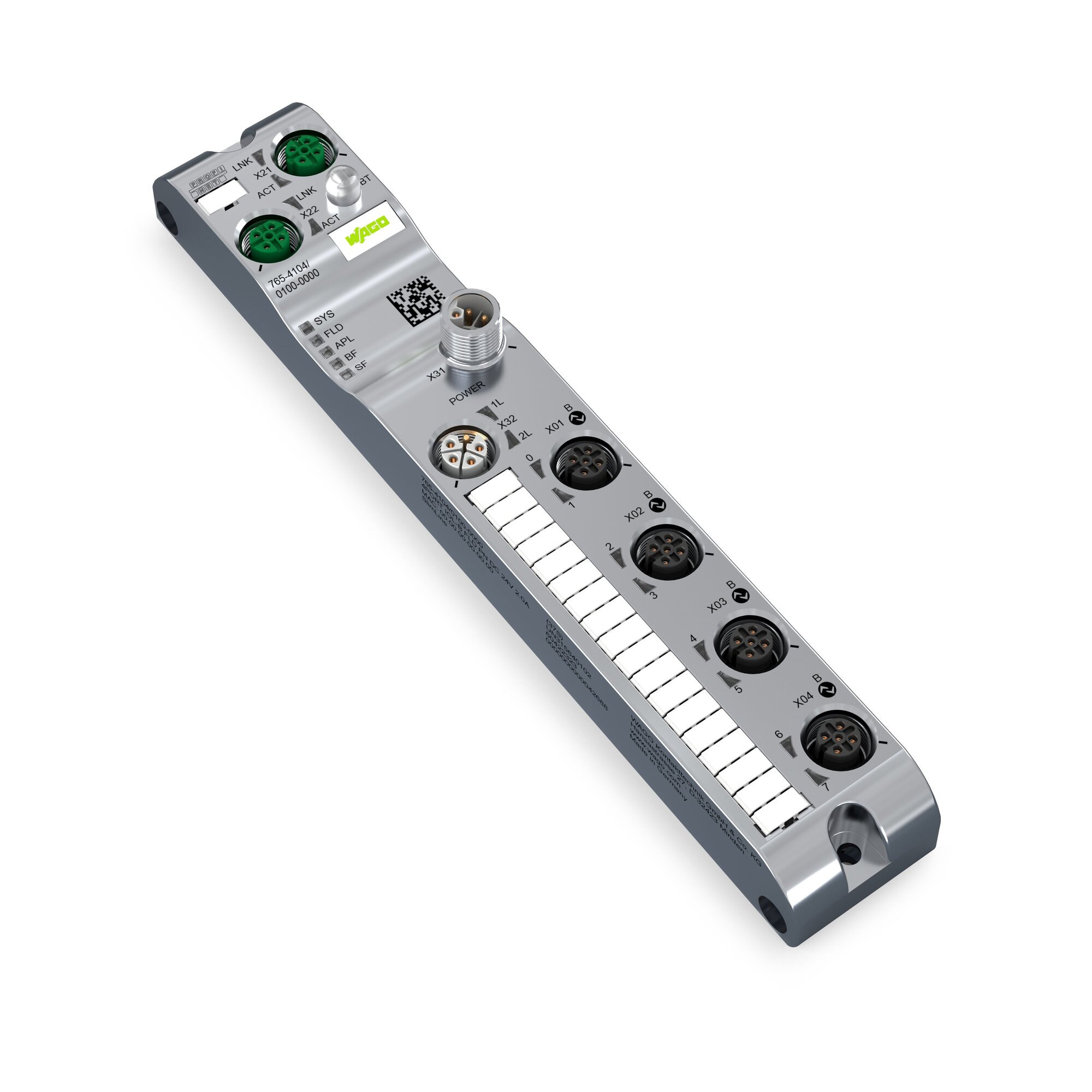 4-Port-IO Link Master Class B; Profinet; DC 24 V / 2.0 A; 4xM12 connection; SlimLine