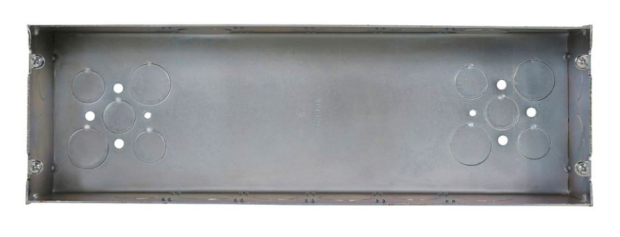 TP874 Thepitt Welded Gang Box, Steel, 150 cu-in Capacity, 6 Gangs, 12 Knockouts
