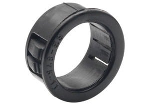 Bushing, Insulating, Plastic Rated 105 Degrees C, 3/4" Trade Size, Fits 1.125 " Actual Hole Dia.