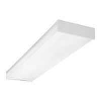 ACW Series 4 Ft. High-Output Dimmable LED Wraparound with Prismatic Acrylic Lens in 4000K