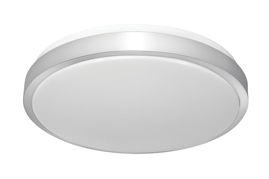 Skeet Xl 21In 25W, LED, 4000k, 120V Triac, Dimmable with round Deco Ring, White