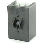 30 Amp, 600 Volt, Toggle Three-Pole AC Motor Starter, Suitable as Motor Disconnect, In Type 1 Thermoplastic Enclosure, Industrial Grade, Grounded, Black