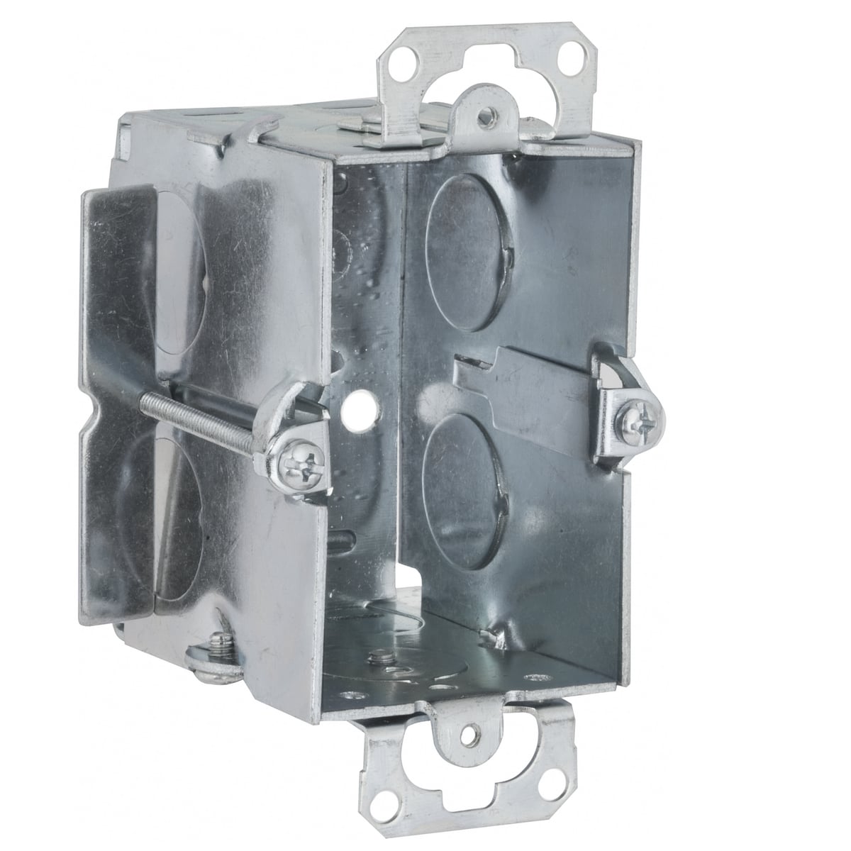 2-1/2 In. Deep Switch Boxes - Gangable with NMSC Clamps, Plaster Ears,Old Work