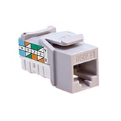 Home 6 Snap-In Connector, T568A Wiring, Grey