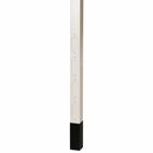 Aluminum Service Poles, 10' 2" Height,Blank Pole with Divider, Office White