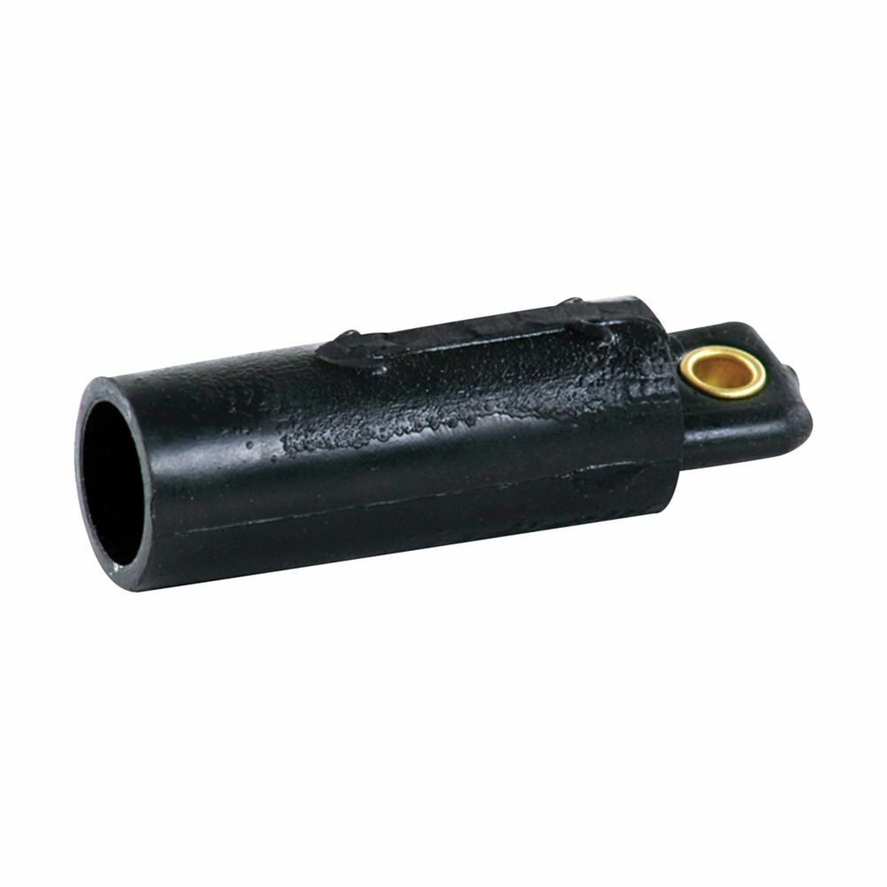 Eaton Crouse-Hinds series Cam-Lok J Series E1015 protective cap, Up to 150A continuous, #8-#4 AWG, Orange, Female, Rubber, 600 Vac/dc