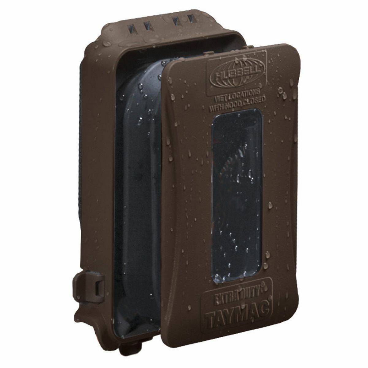 1-Gang Flat Expandable In-Use Cover, Extra Duty, Horizontal/Vertical, 16-in-1, Bronze