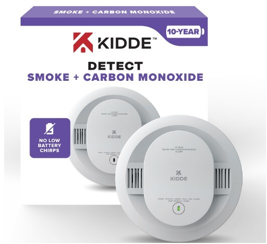 DETECT Combination Smoke & Carbon Monoxide Alarm, 10-Year Battery Powered, 1 Pack