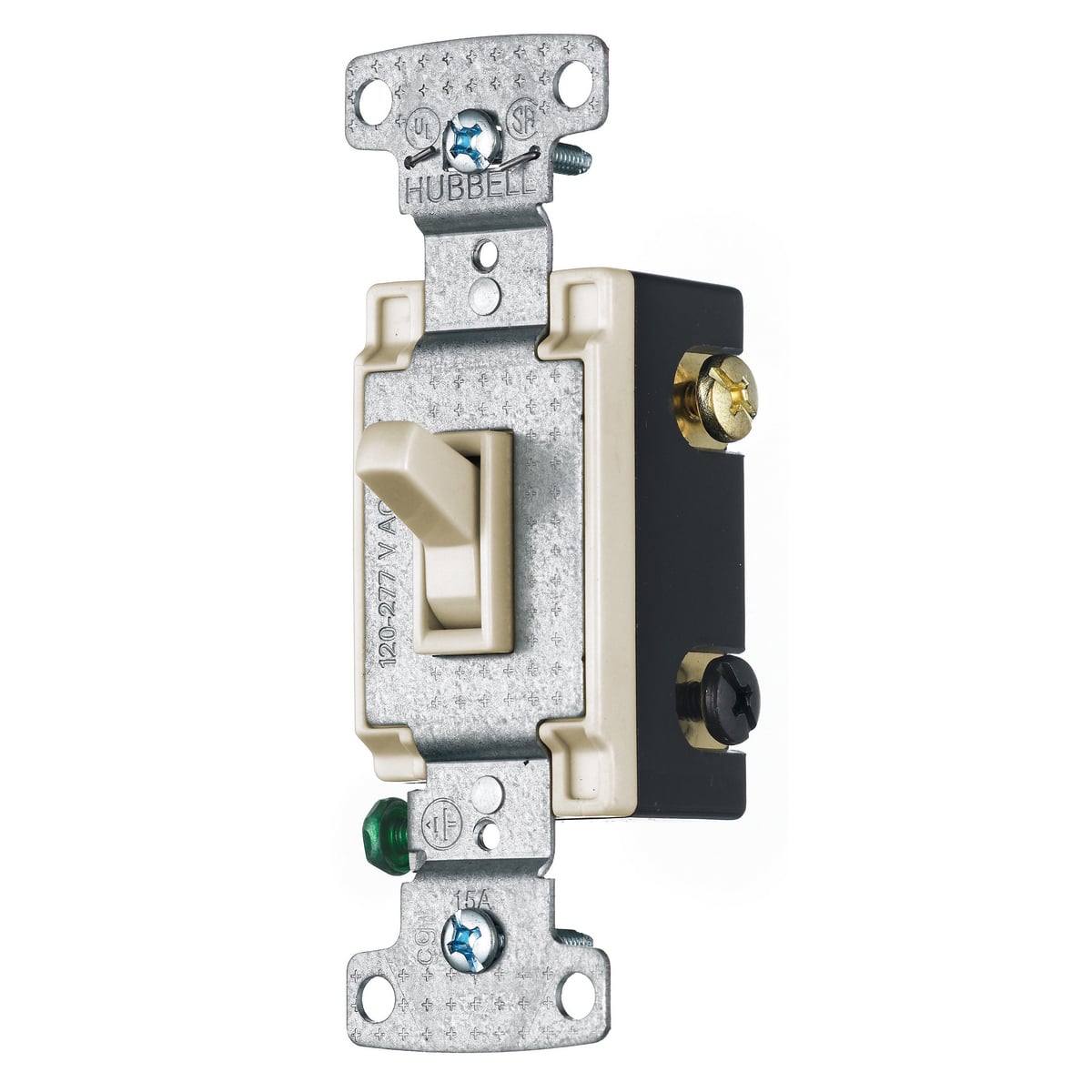 TradeSelect, Switches and Lighting Controls, Residential Grade, Toggle Switches, Four Way, 15A 120V AC, Light Almond