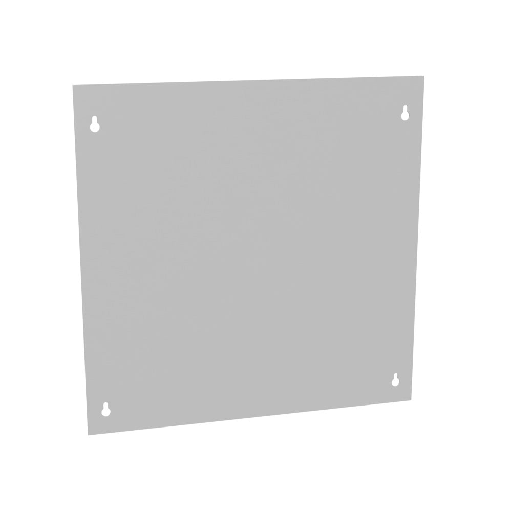 Blank Flush Cover Type 1 18x18 Screw Cover ANSI 61 Gray Steel Flange 3/4 Inch on All Sides