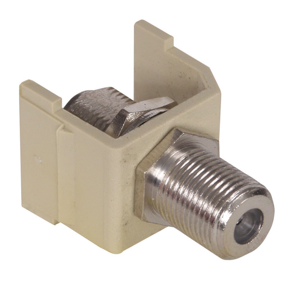 Snap-Fit, F-Coax Connector, Electric Ivory