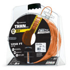 105100807055 PullPro Copper THHN Wire, 12 AWG, Solid, Orange, 1250 ft