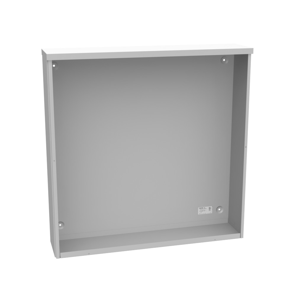 36x8x36 Screw Cover Type 3R UL Listed Steel No Knockouts ANSI 61 Gray Quad D Knockout for Lock Emboss Mounting Holes in Back