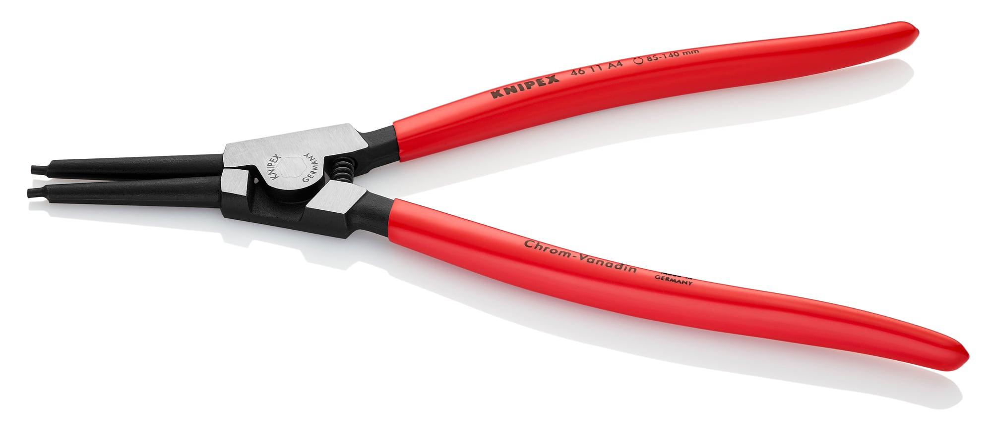 External Snap Ring Pliers-Forged Tips, 12 1/2 in., Plastic coating, 1/8 in. Tips