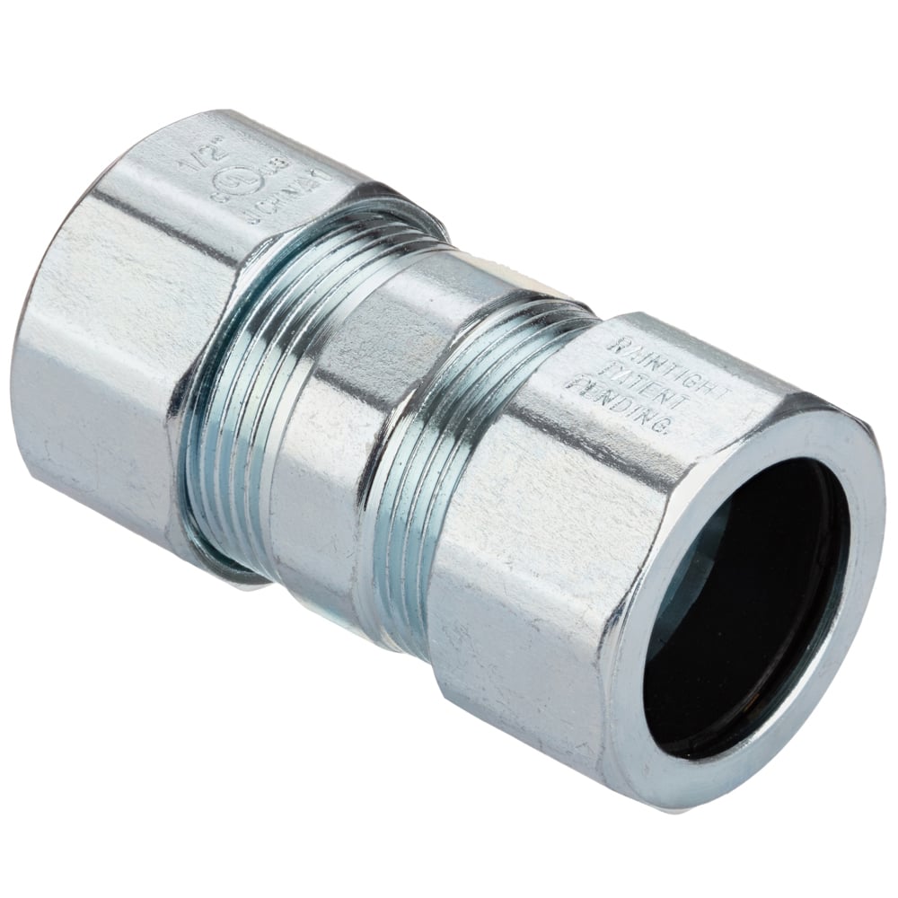 1/2" Raintight Threadless Rigid Compression Couplings