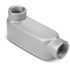 Series 35 Back Opening 1-1/2 Inch Conduit Body, Body Material Malleable Iron, Finish Zinc Plating with an Aluminum, Acrylic Coating for Use with Rigid/IMC Conduit