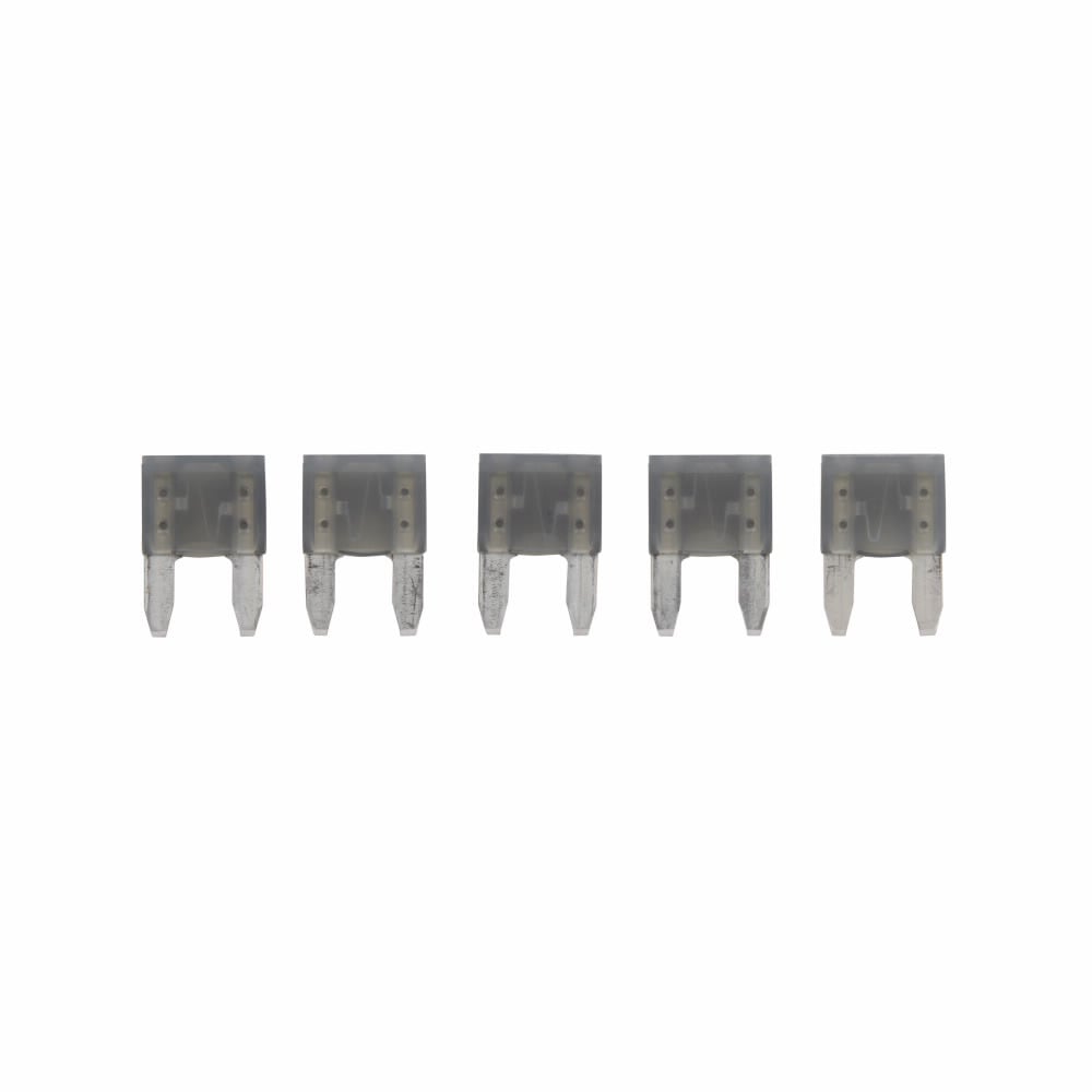 Eaton Bussmann series ATM blade fuse, Color code gray, 32 Vdc, 2A, 1 kAIC, Non Indicating, Blade fuse, Blade end, Colored plastic housing, zinc fuse element
