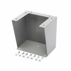 Eaton B-Line series bolt on accessories, ANSI 61 gray polyester powder coated, Steel, Bolt-on accessories, 8" X 6.06" floor stand kit