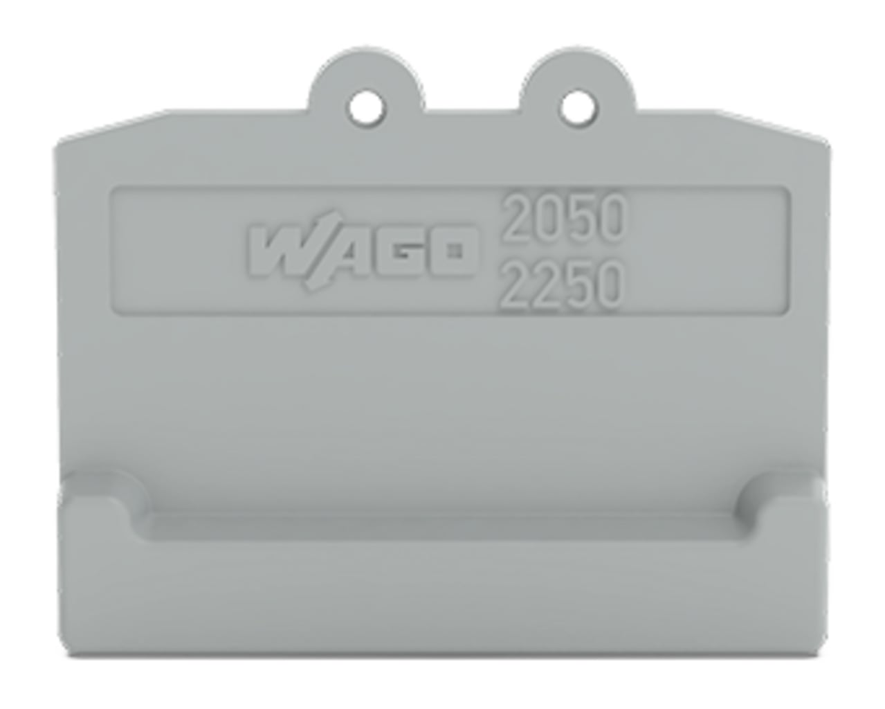 End plate; for terminal blocks with snap-in mounting foot; 3.4 mm thick; gray