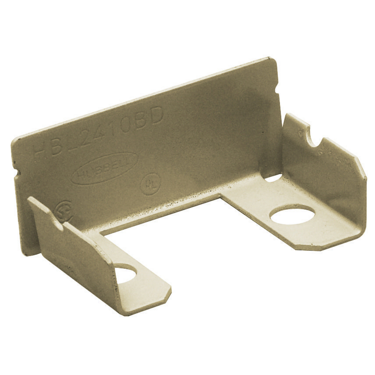 Metal Raceway, Entrance End, Divided, Blank, Ivory