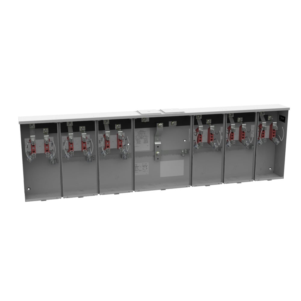 U1256-X-HSP 4 Term, Ringless, Large Closing Plate, 6 Position, Stainless Steel, Hasp