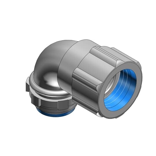 3/4 Inch Threadless Short Elbow, Malleable Iron and Nylon Insulated for Use with Rigid/IMC Conduit