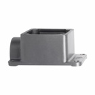 Eaton Crouse-Hinds series ARRH back box, 20A/30A, One hub, Cast aluminum, 1/2"