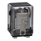 Power relay, SE Relays, DPDT, 25A, 24 VAC, side flange cover