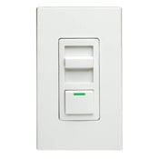 IllumaTech 1200VA Preset Fluorescent Slide Dimmer, Single Pole and 3-Way, White/Ivory/Light Almond